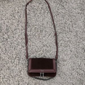 Beautiful Zadig&Voltaire suede crossbody. Lots of pockets. Rich wine color